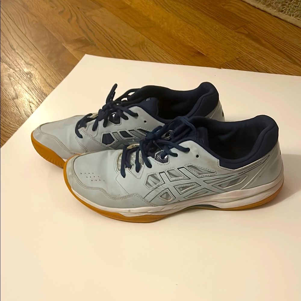 ASICS Blue and White Athletic Shoes (volleyball)